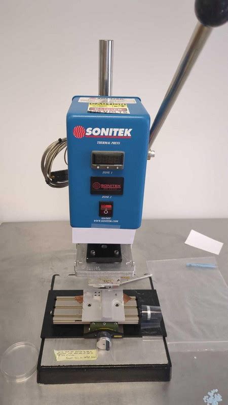sonitek thermal press.